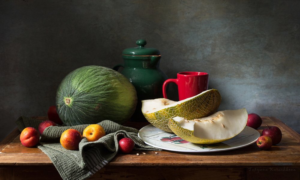 Елена Татульян натюрморты дыня