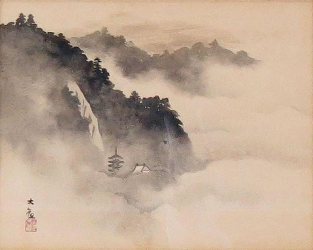 Японский пейзаж Минимализм