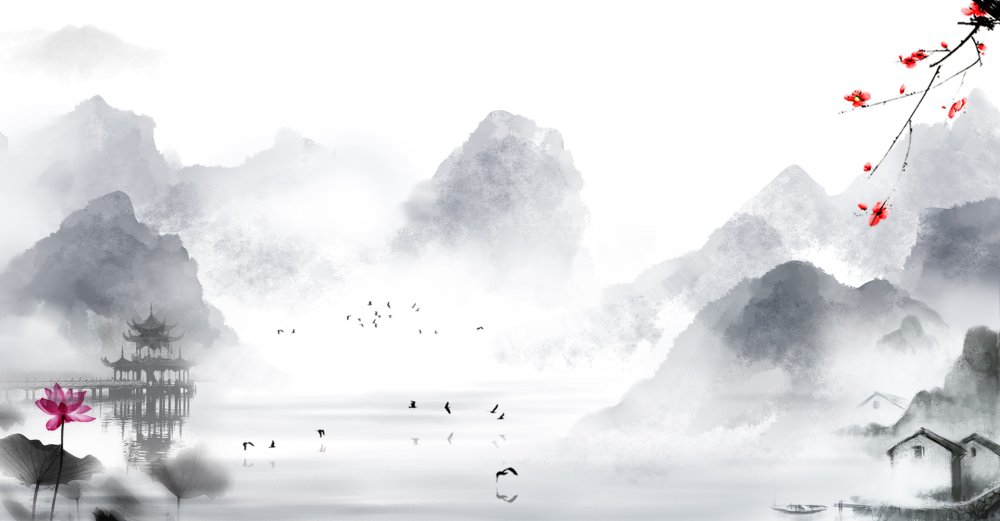 Японская живопись акварелью