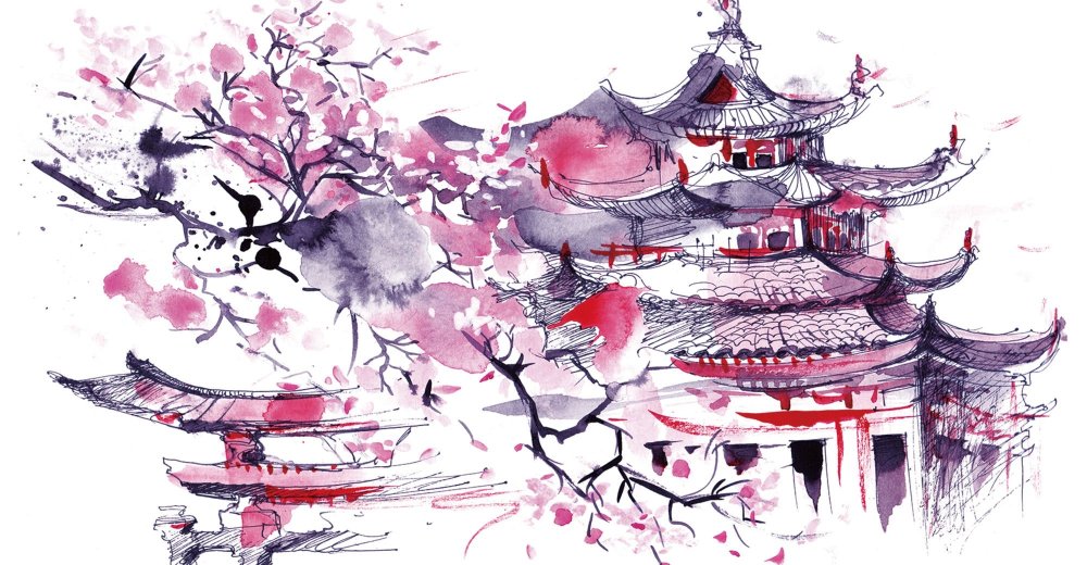 Японская деревня Сакура