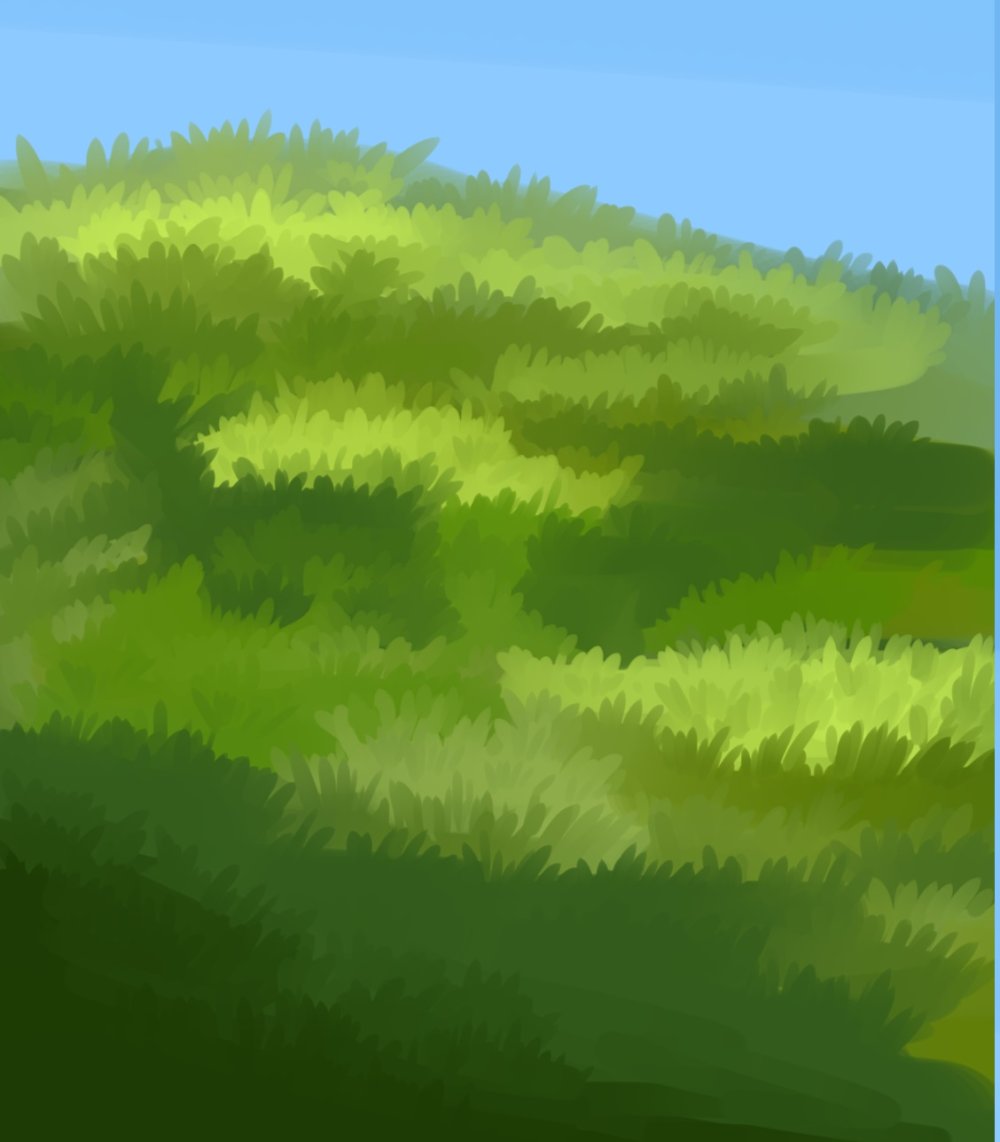 Как рисовать траву