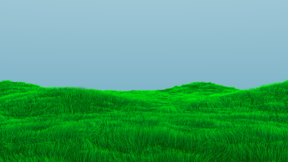 Трава сверху