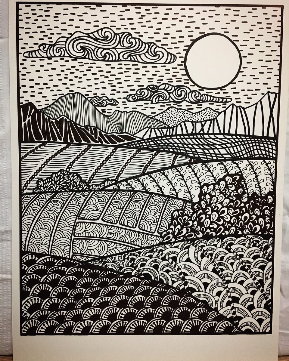 Пейзажи для срисовки