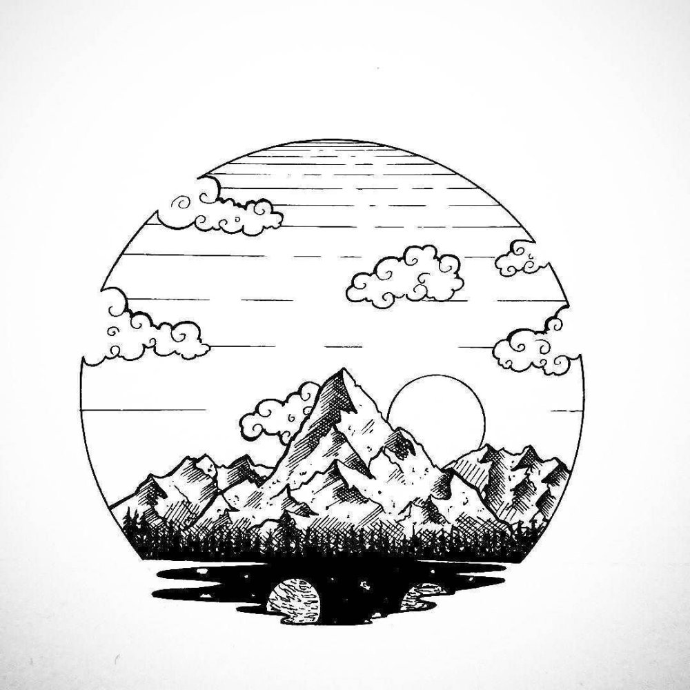 Природа карандашом