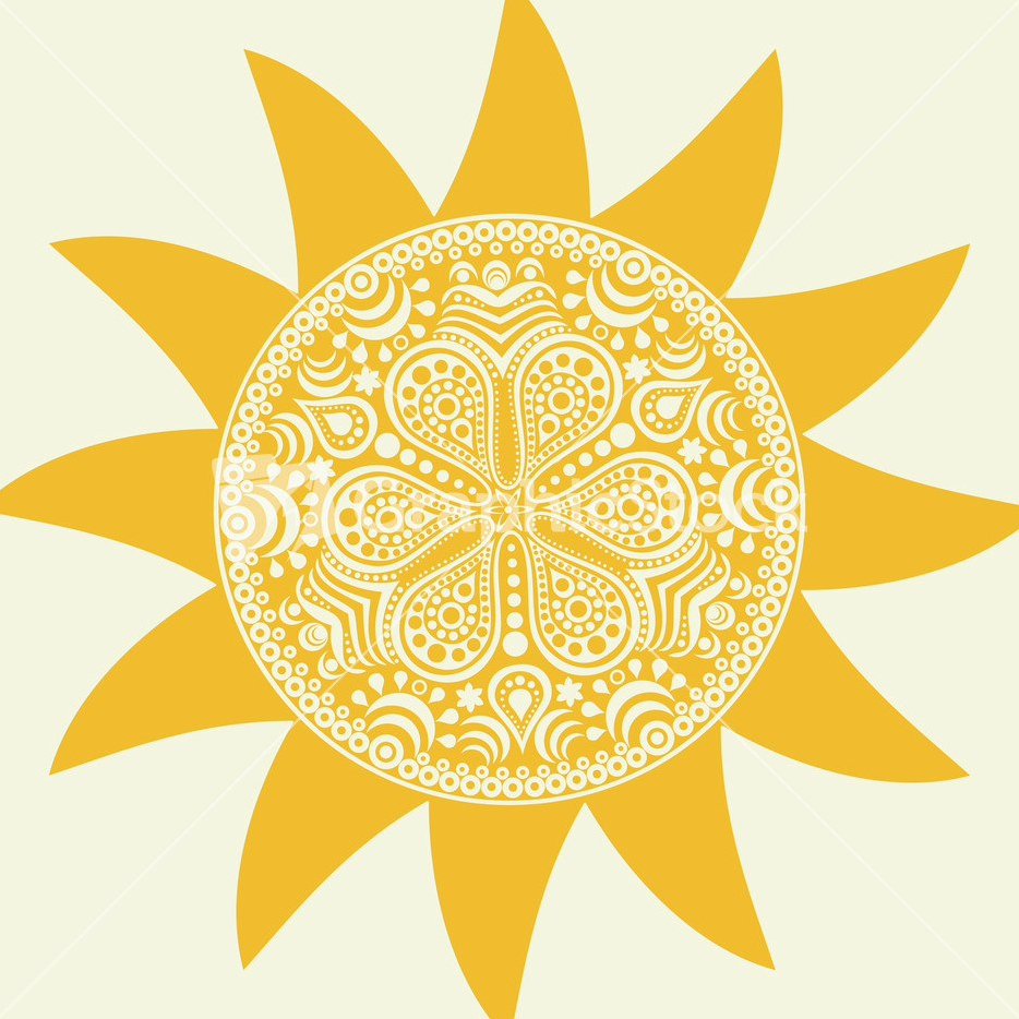 Солнце узор