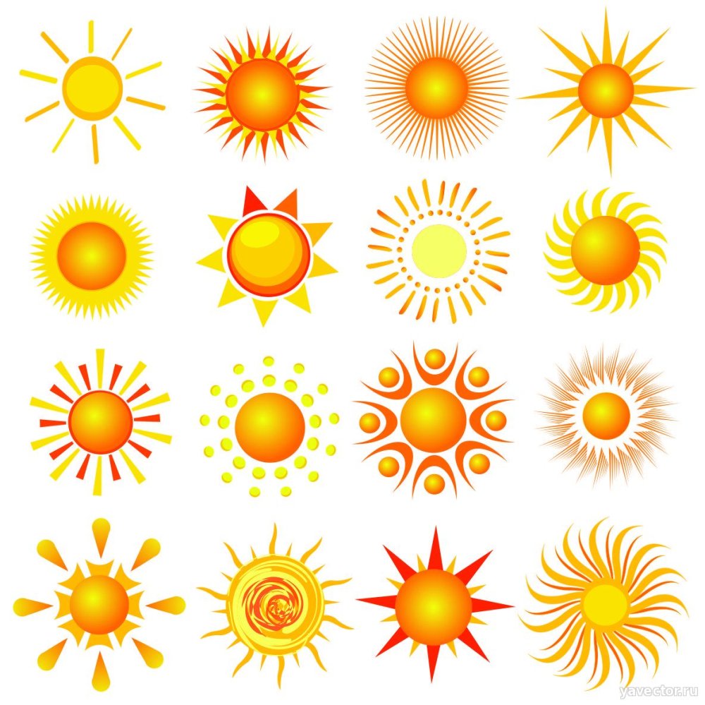 Стилизация формы солнца