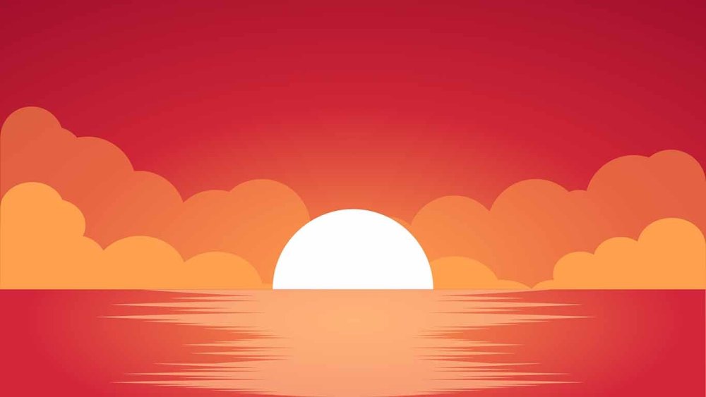 Закат вектор