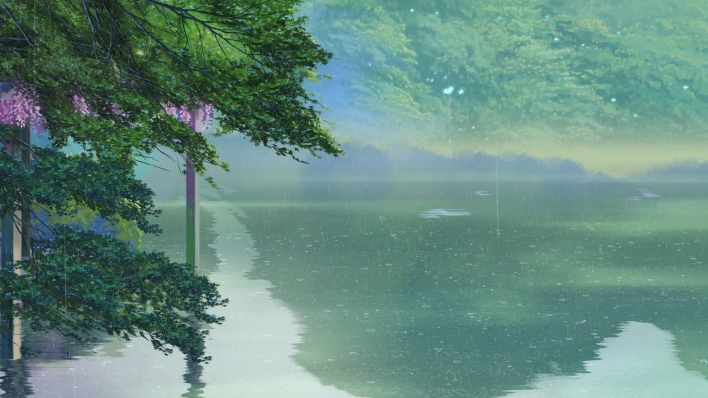 Сад изящных слов аниме дождь