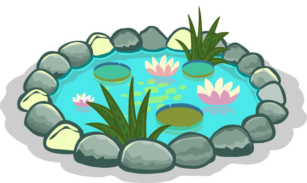 Нарисовать пруд