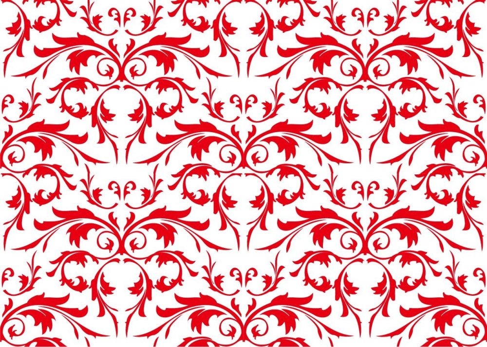 Красный фон с узорами