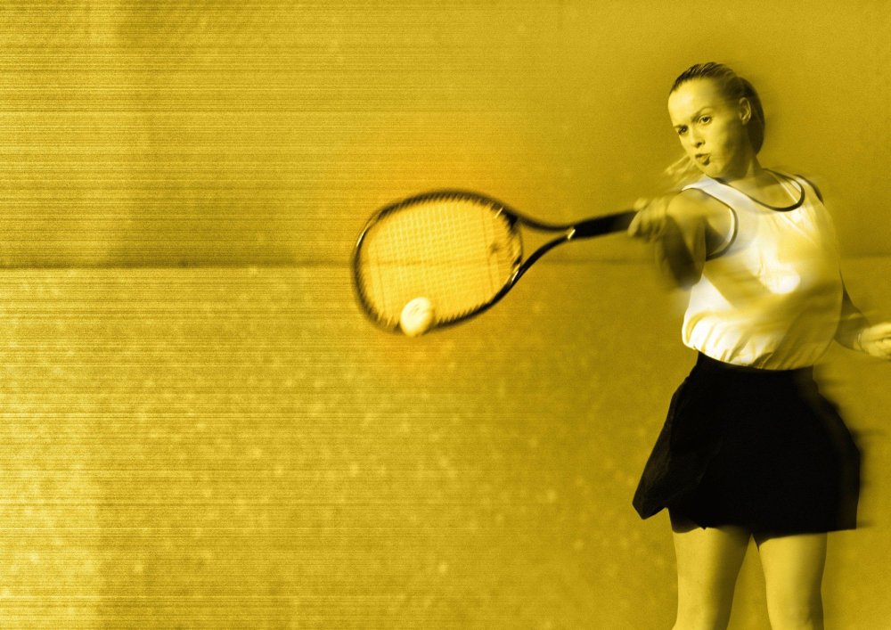 Ракетка в руке