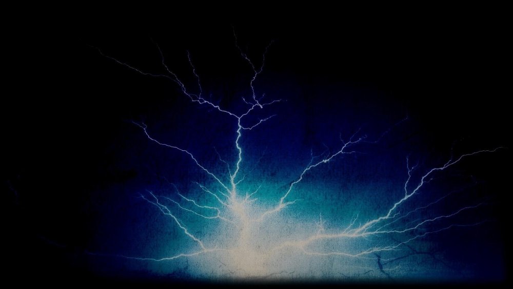 Фон с молнией по середине