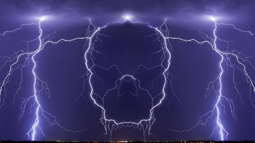 Текстура молнии