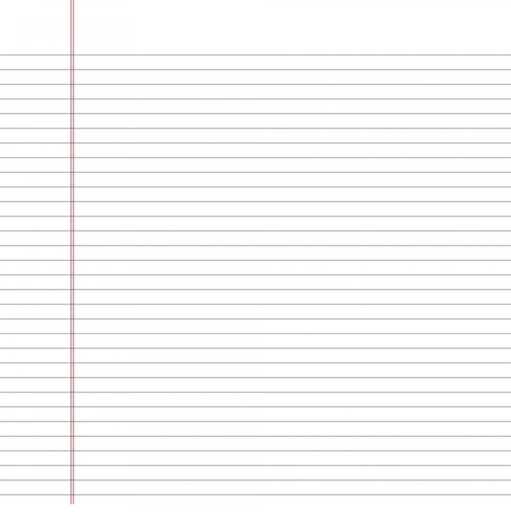 Тетрадный лист в линейку