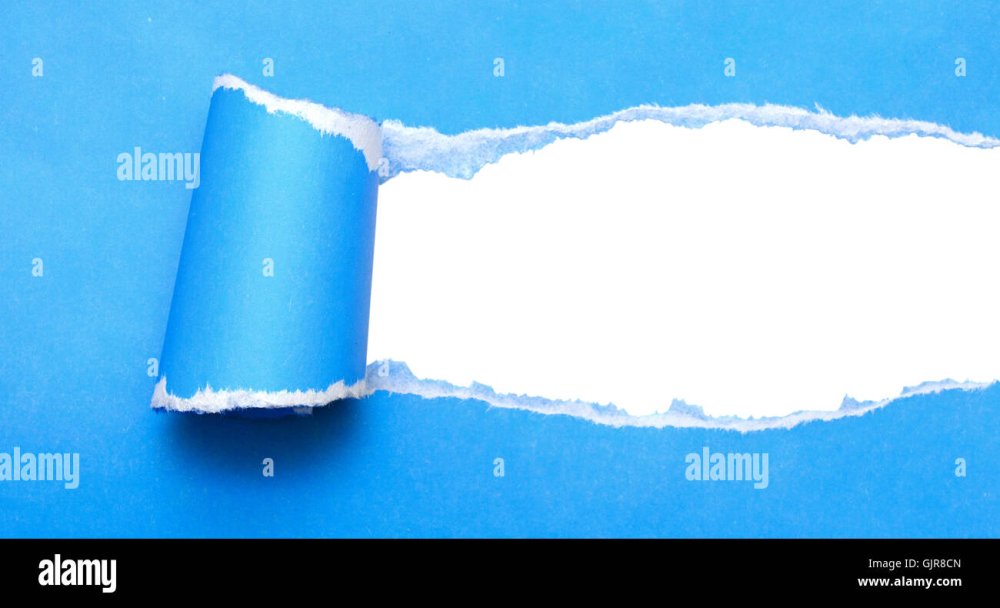 Рваная бумага голубая