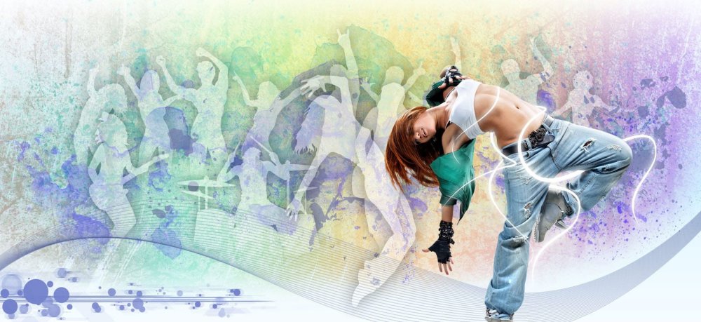 Фон для рекламы танцевальной студии