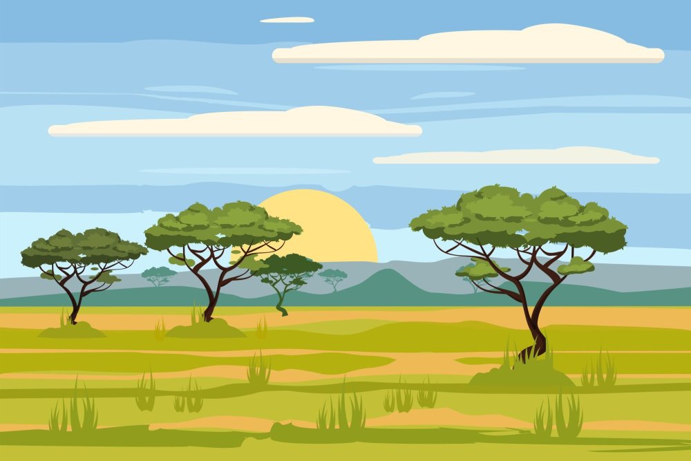 Саванна Король Лев Африка