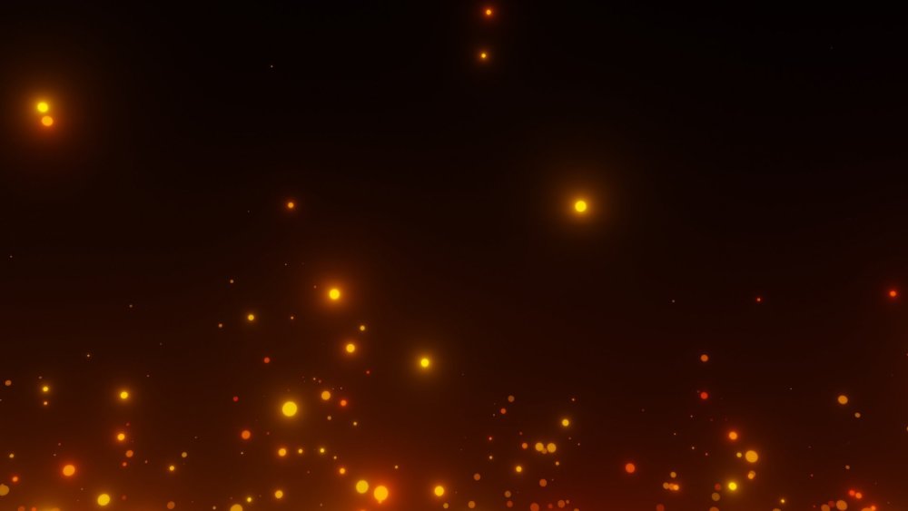 Блики от огня