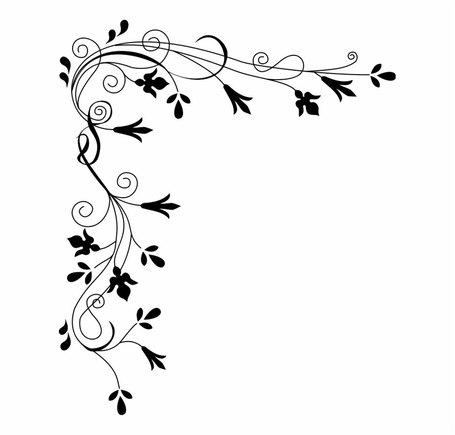 Цветочный орнамент рамка