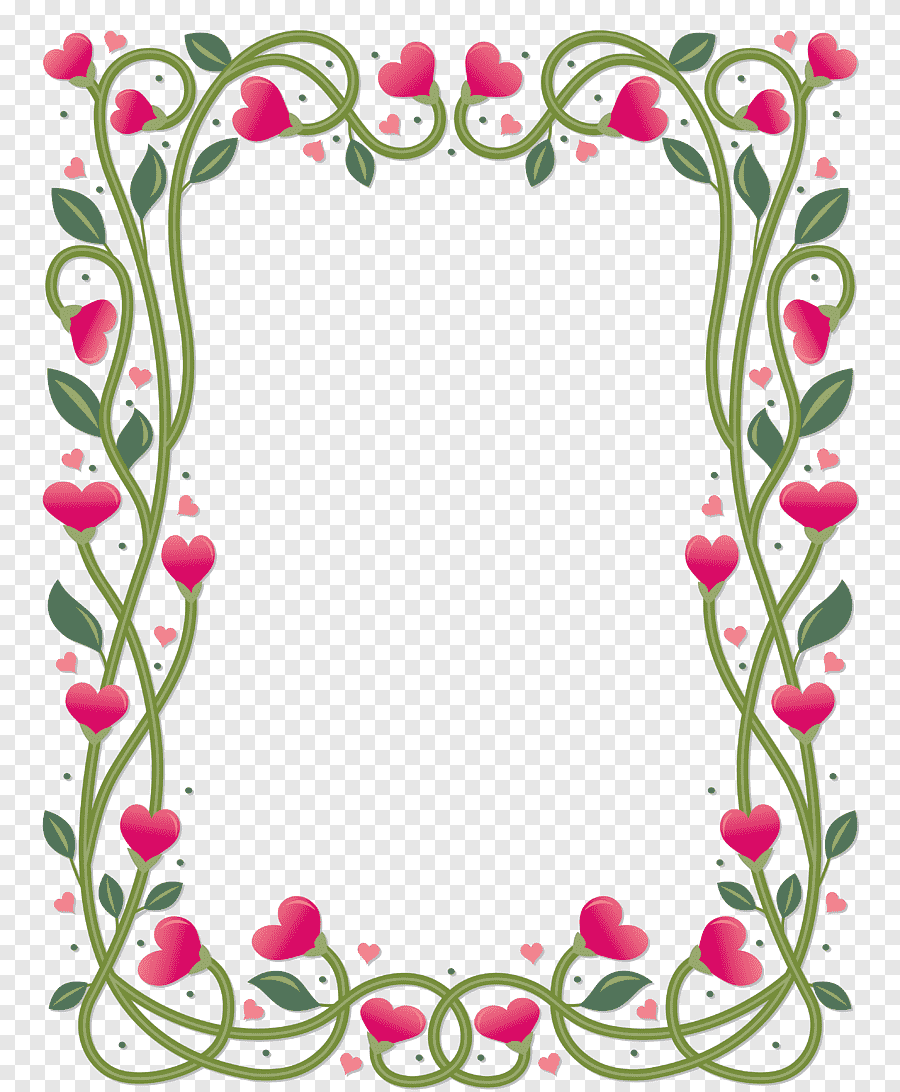 Цветочный орнамент рамка