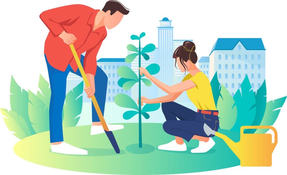 Благоустройство вектор