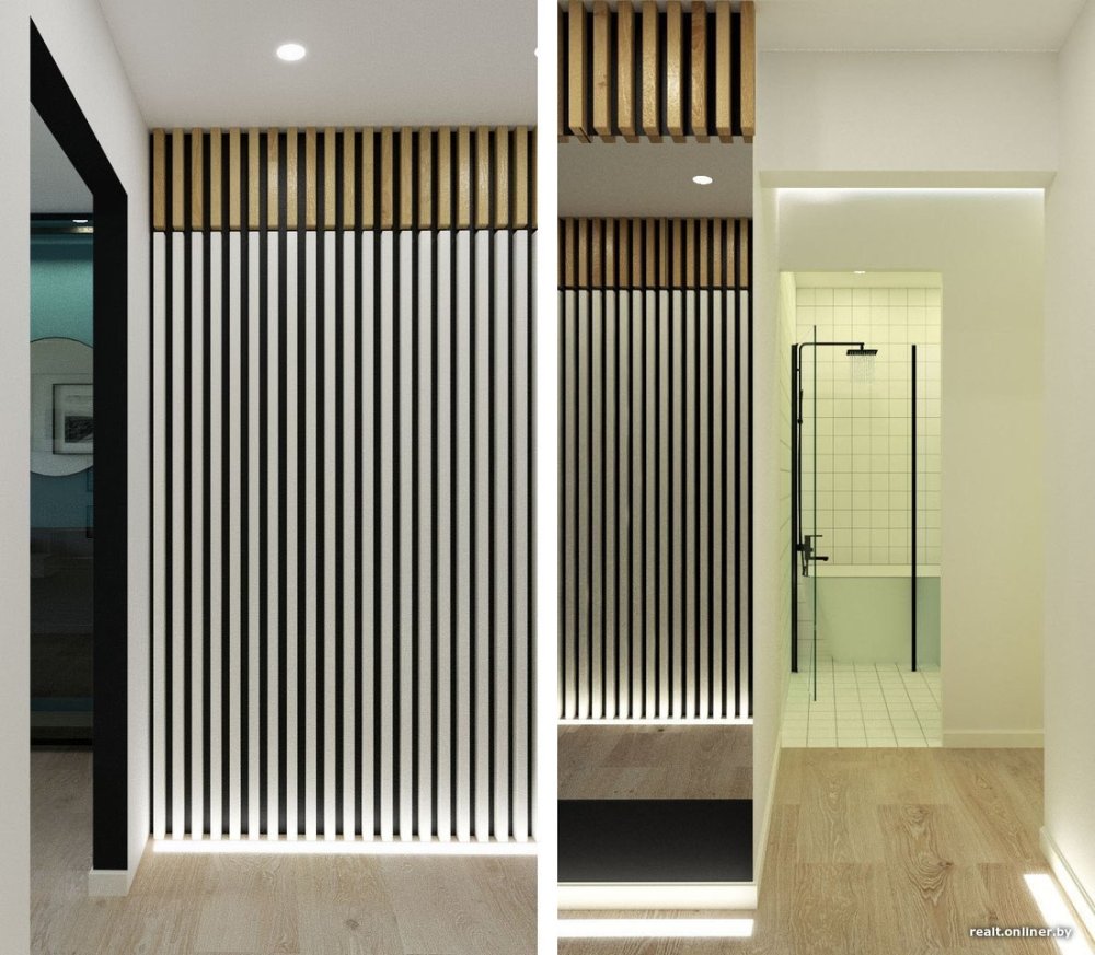 Прихожая из реек