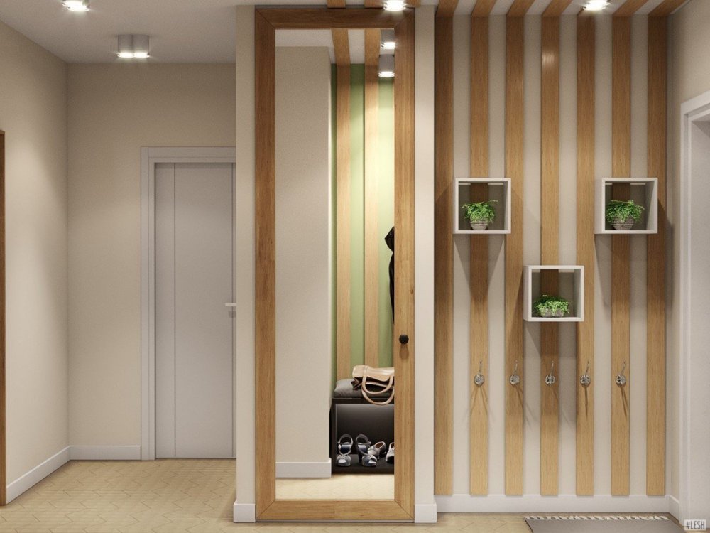 Экостиль в интерьере прихожей