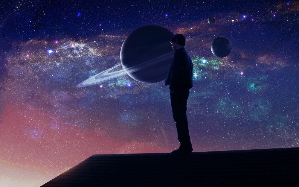 Фантастическое ночное небо