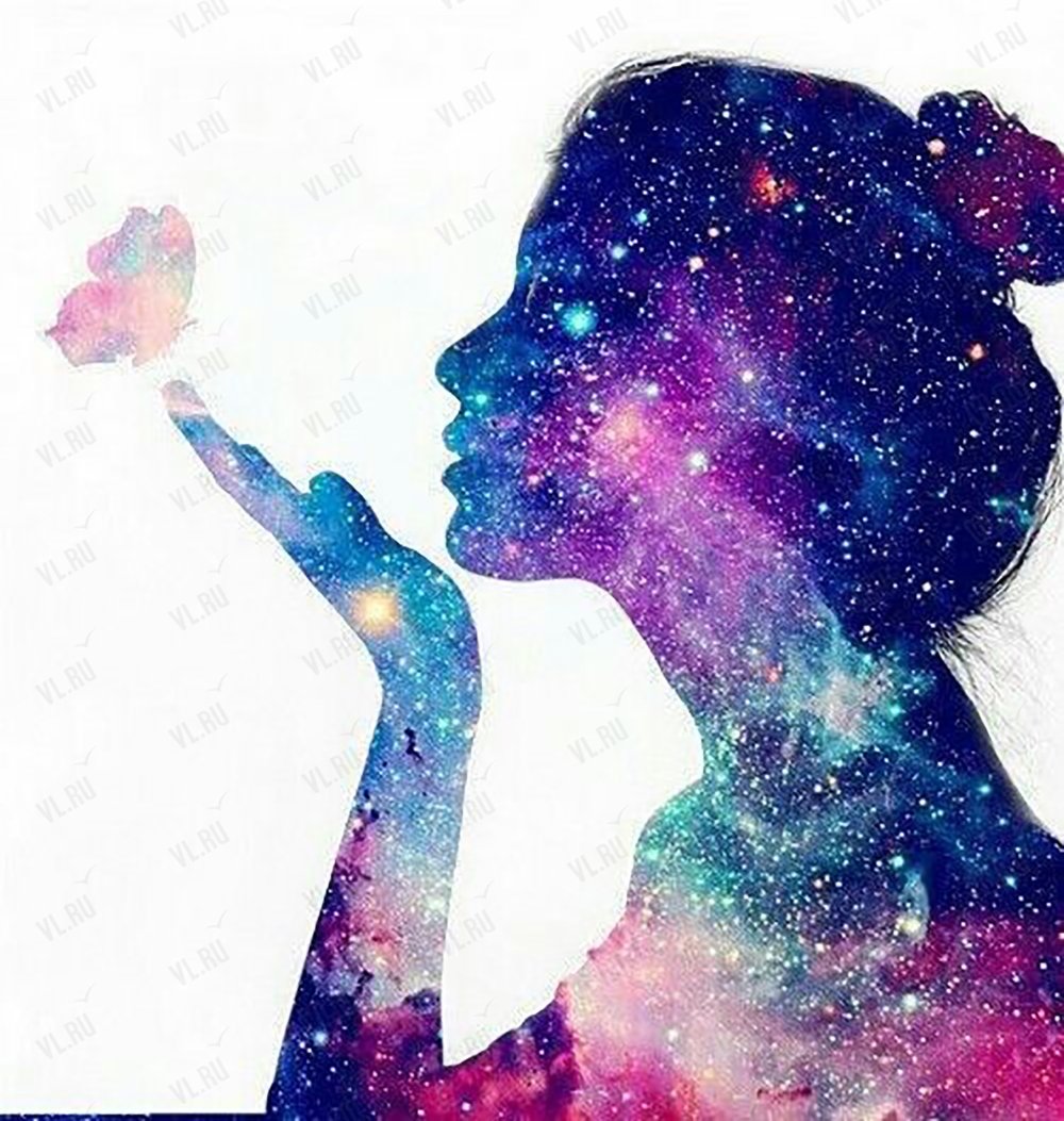 Человек на фоне звездного неба