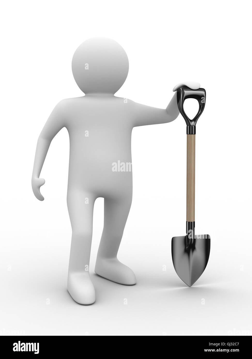 Археолог на прозрачном фоне