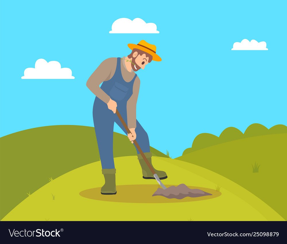 Человек с лопатой