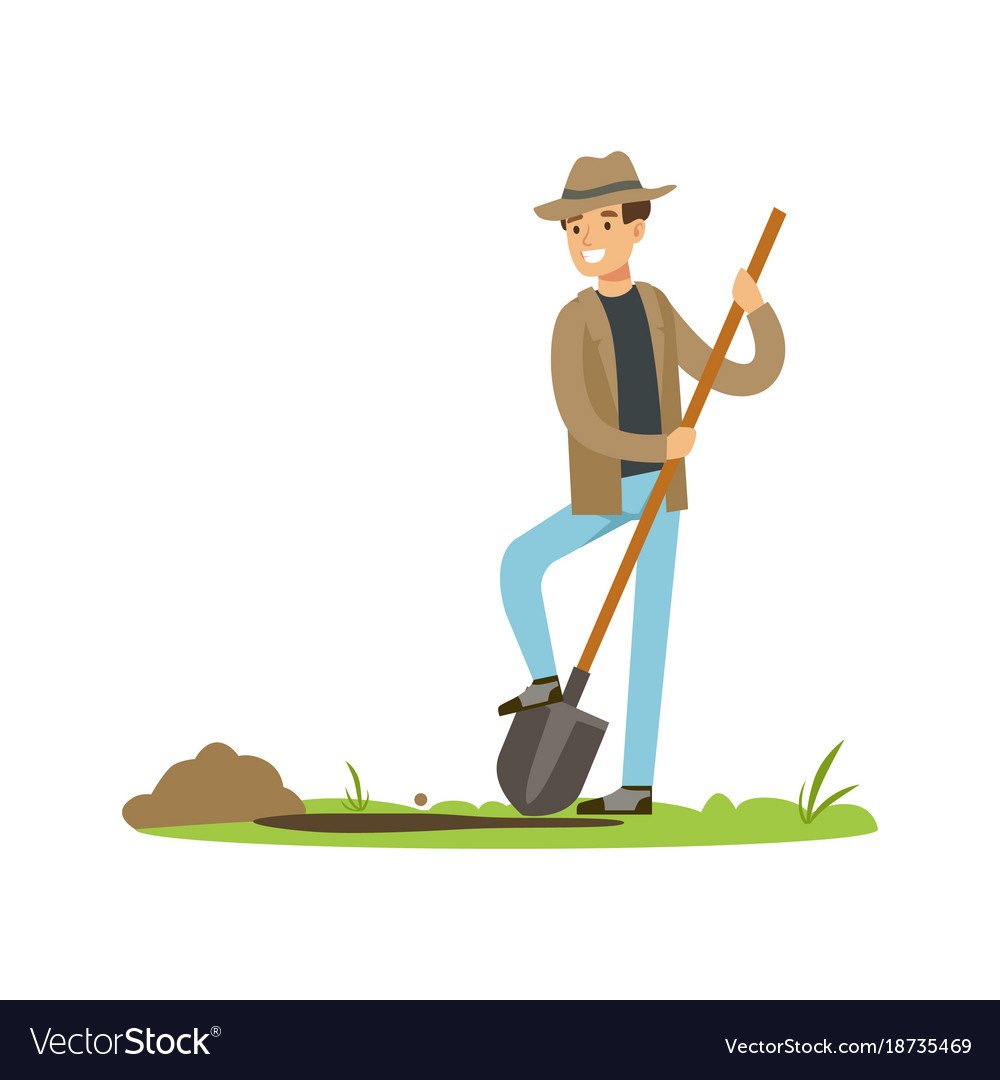 Человек с лопатой