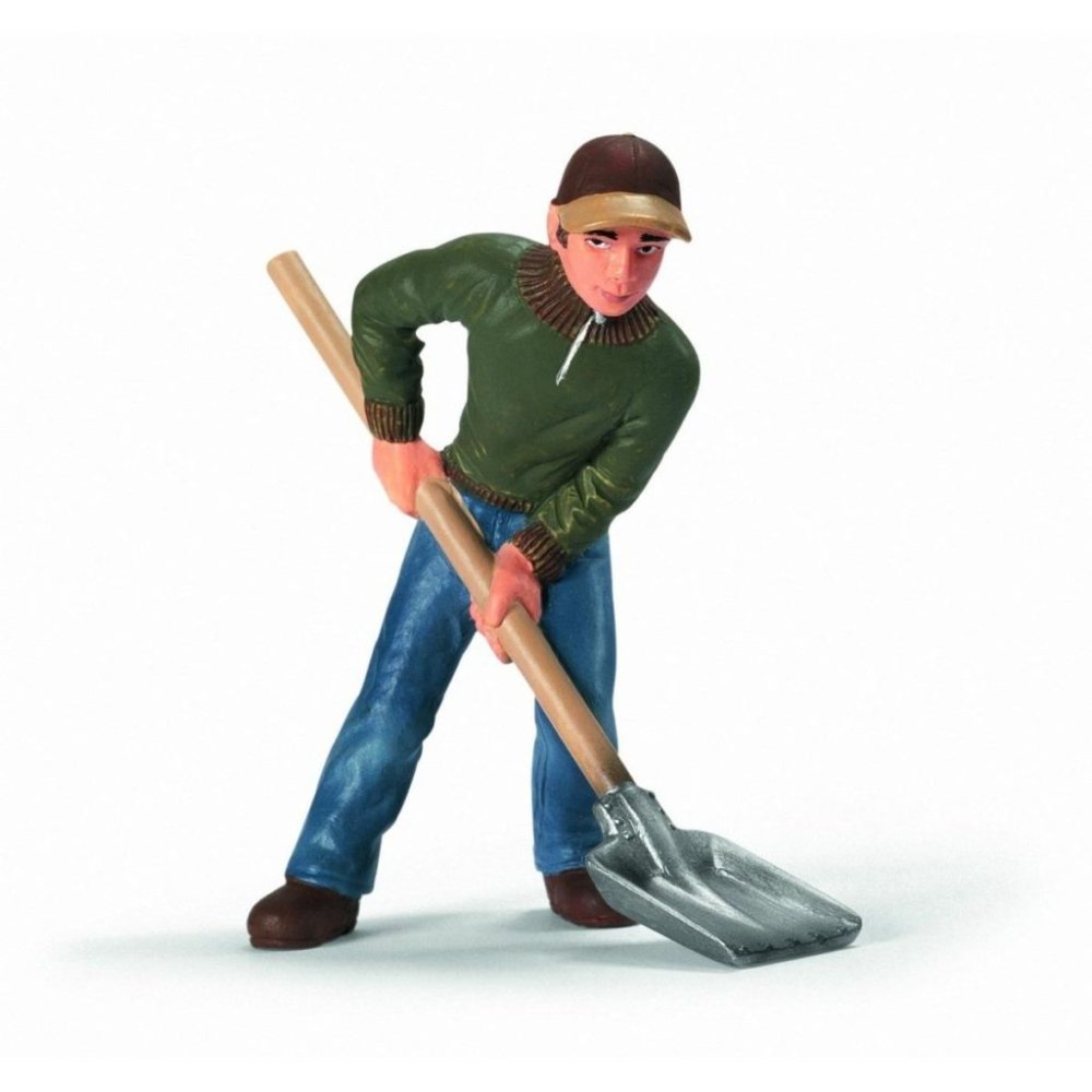 Садовник с лопатой