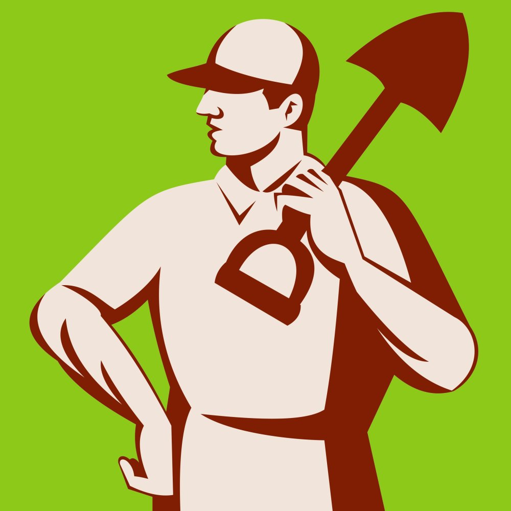 Кочегар с лопатой