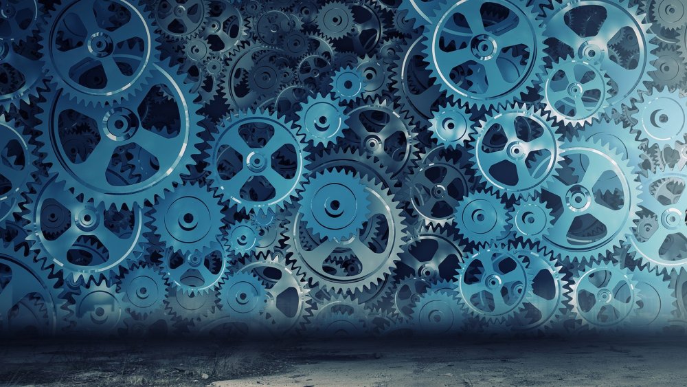 Синяя шестеренка