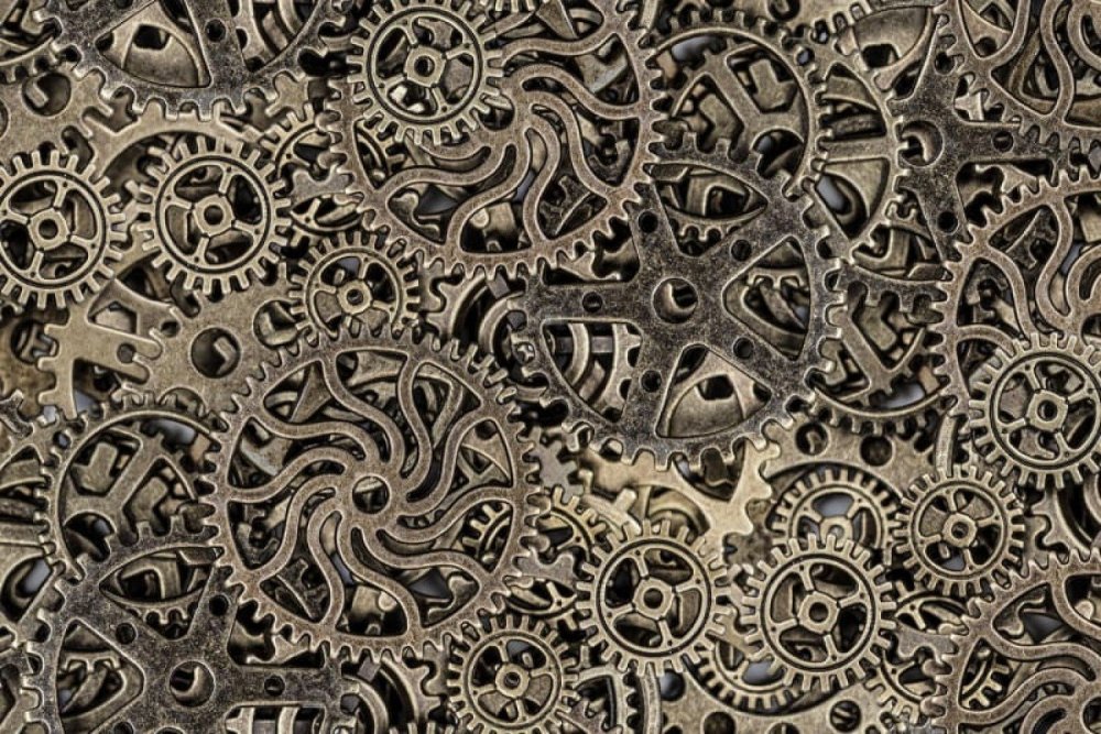 Фон в стиле стимпанк