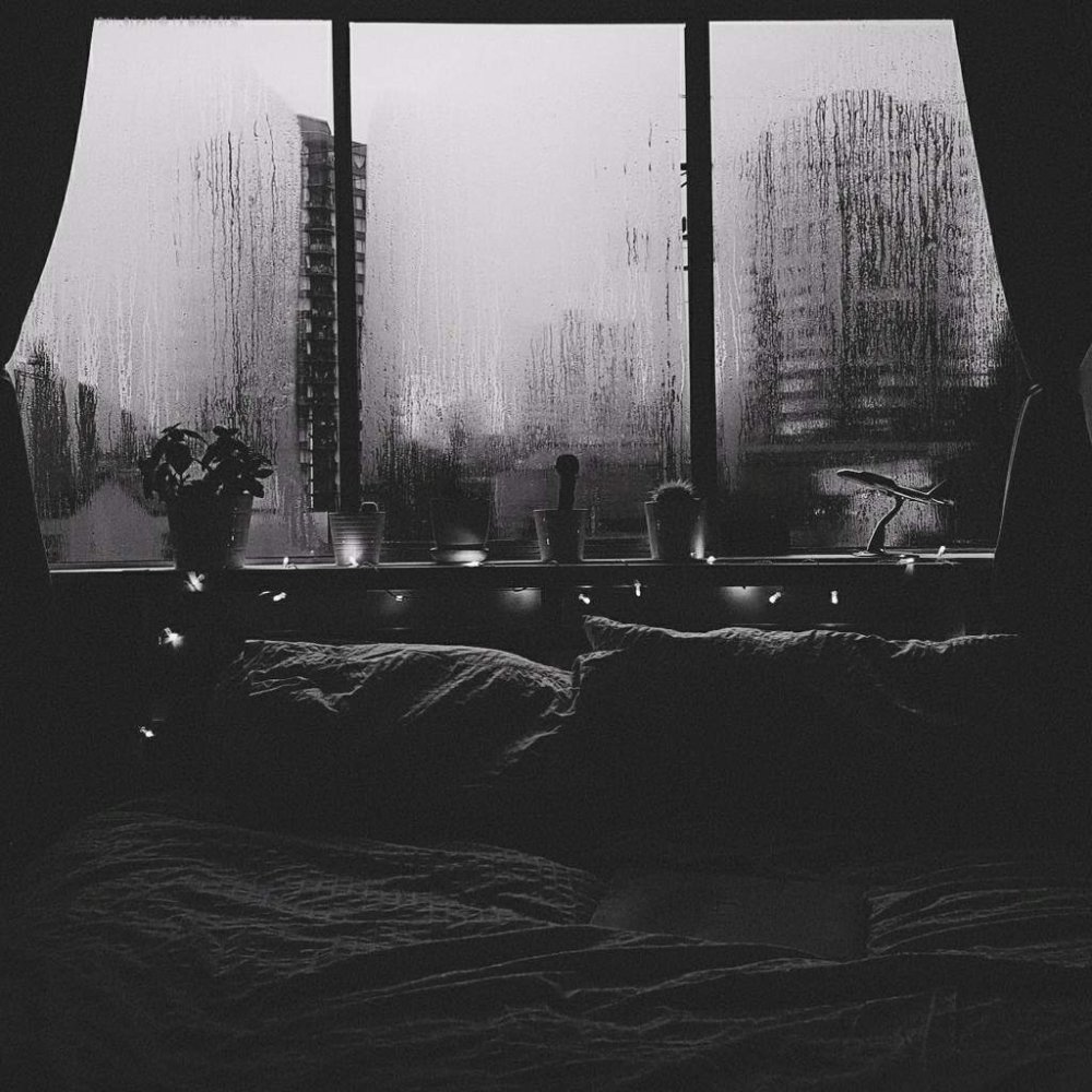 Ночная комната с окном