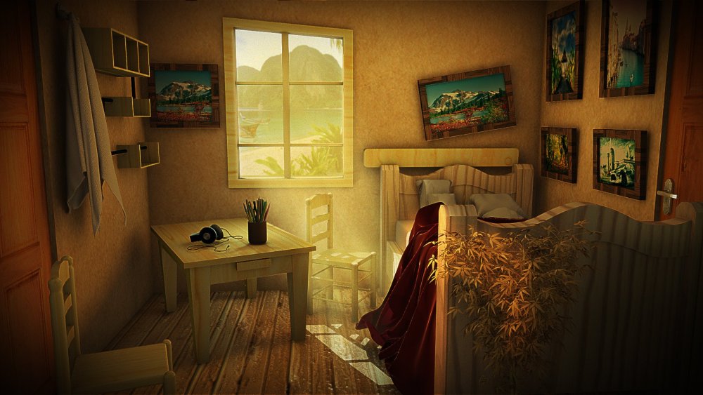 Уютная атмосфера в комнате