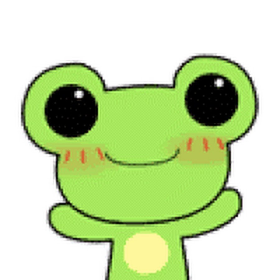 Лягушка милая мультяшная