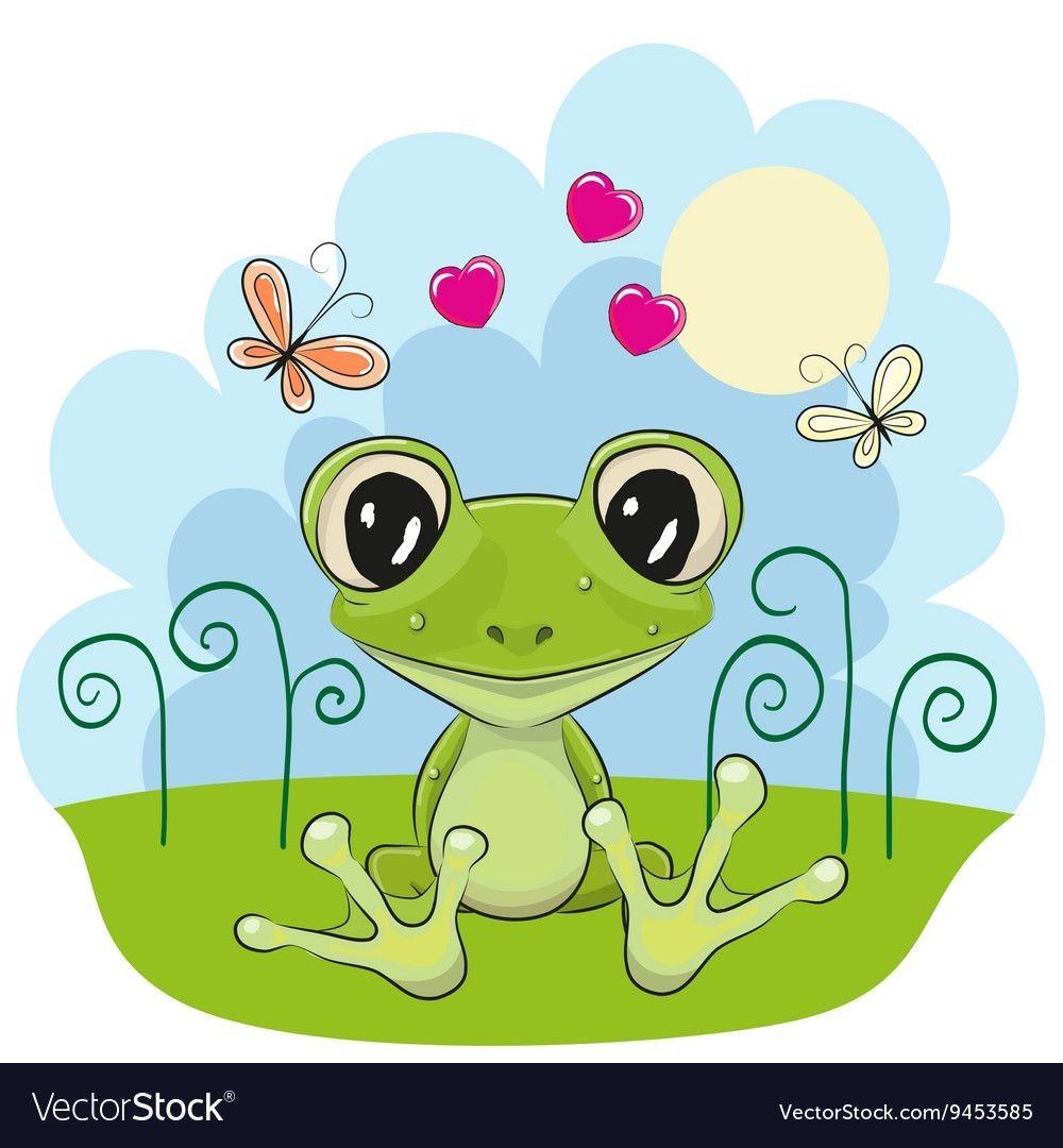 Милая лягушка арт