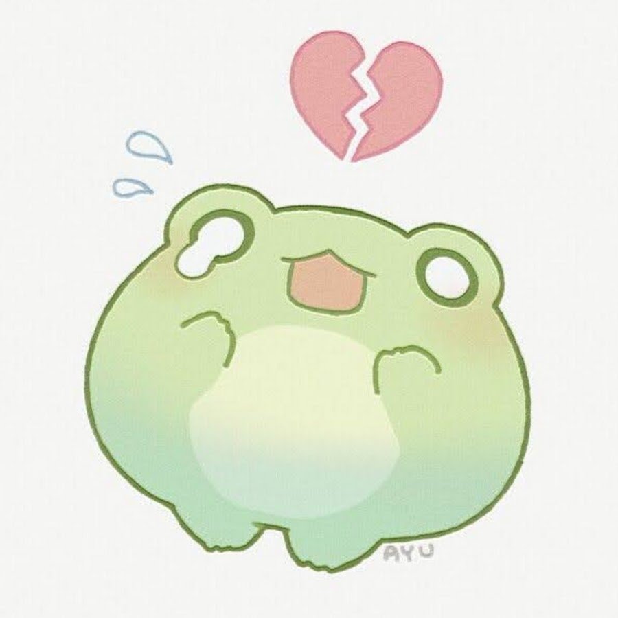 Милая лягушка рисунок