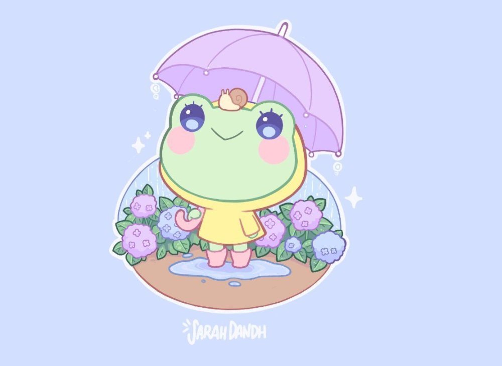 Кавайные лягушки