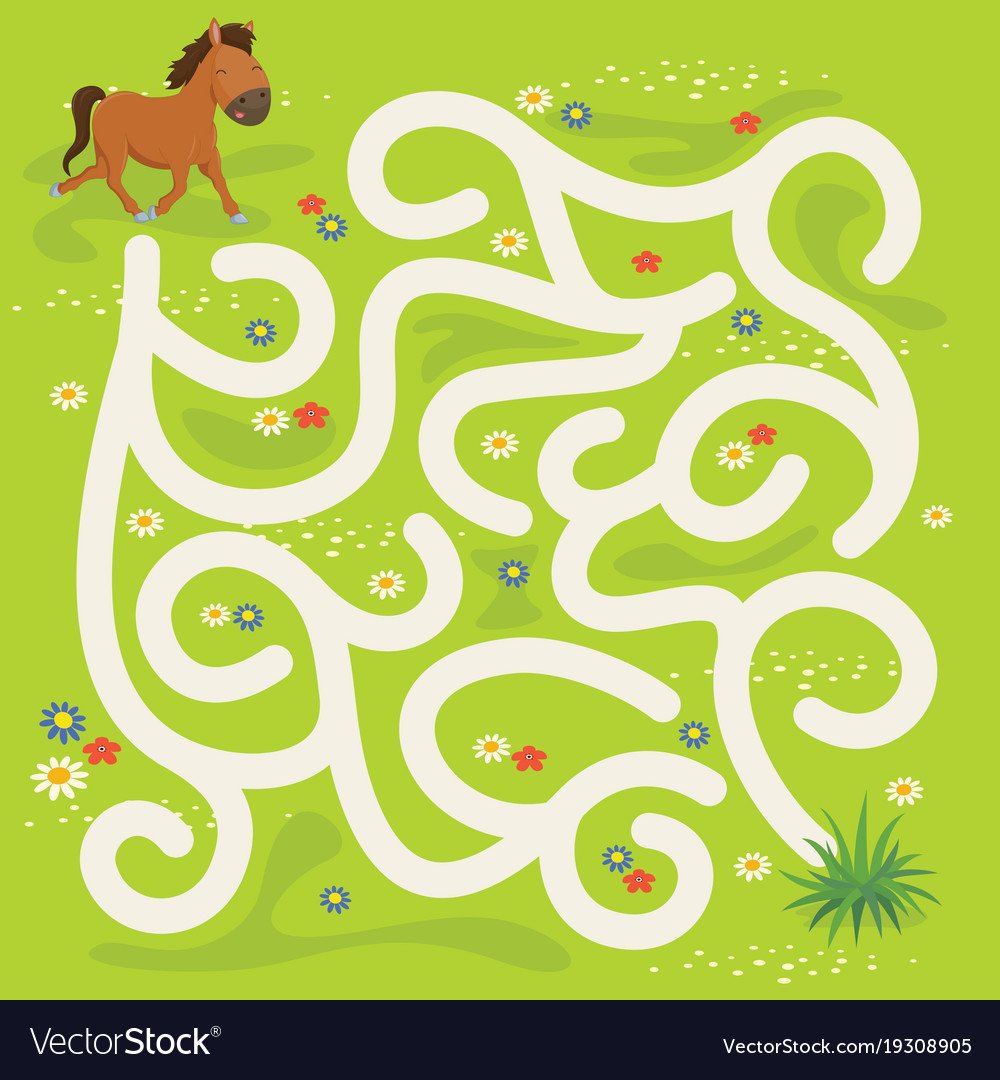 Лабиринт для детей вектор