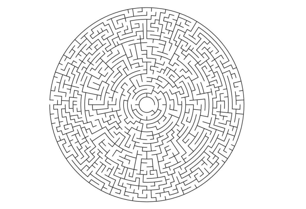 Лабиринт круглый для детей