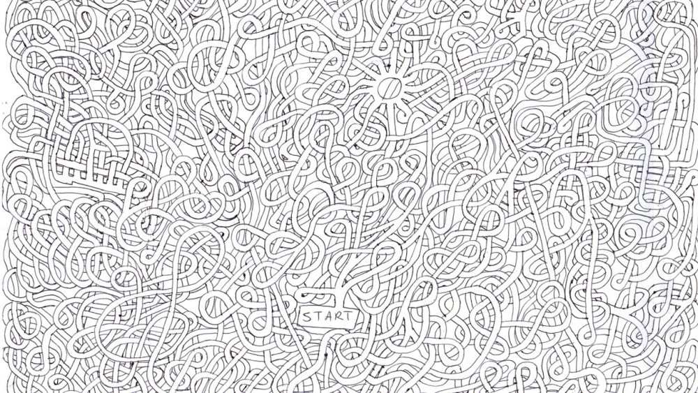 Цветной самый сложный Лабиринт