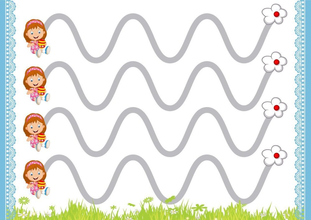 Графомоторные дорожки лабиринты