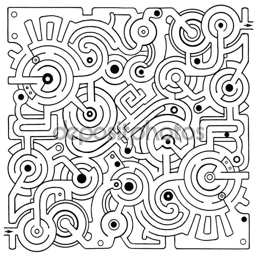 Узоры Лабиринт детям