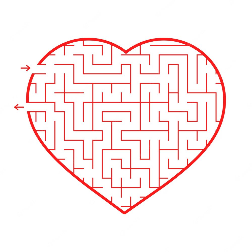 Лабиринт в виде сердца