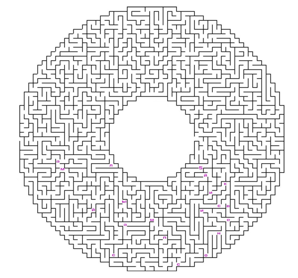 Лабиринт круглый для детей