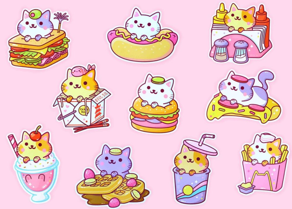 Милые наклейки